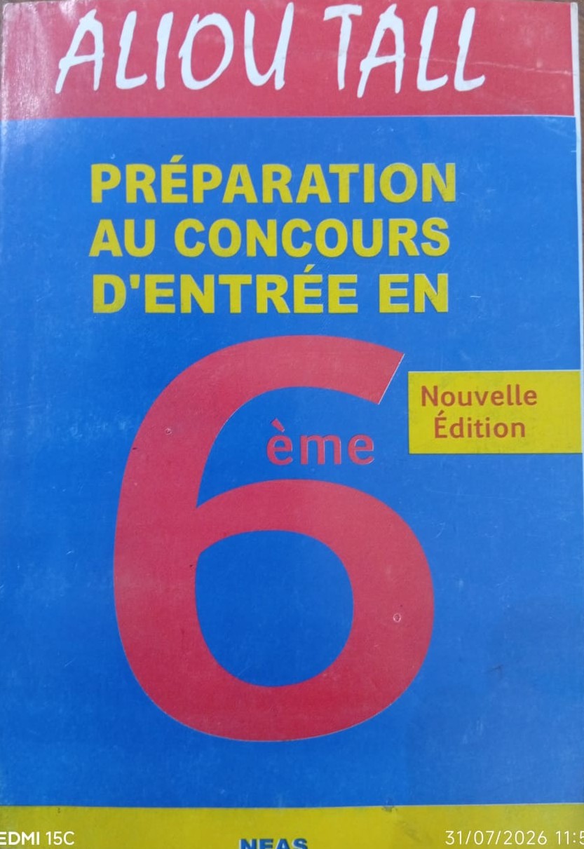 PREPARATION AU CONCOURS D'ENTREE EN  6 ème  
